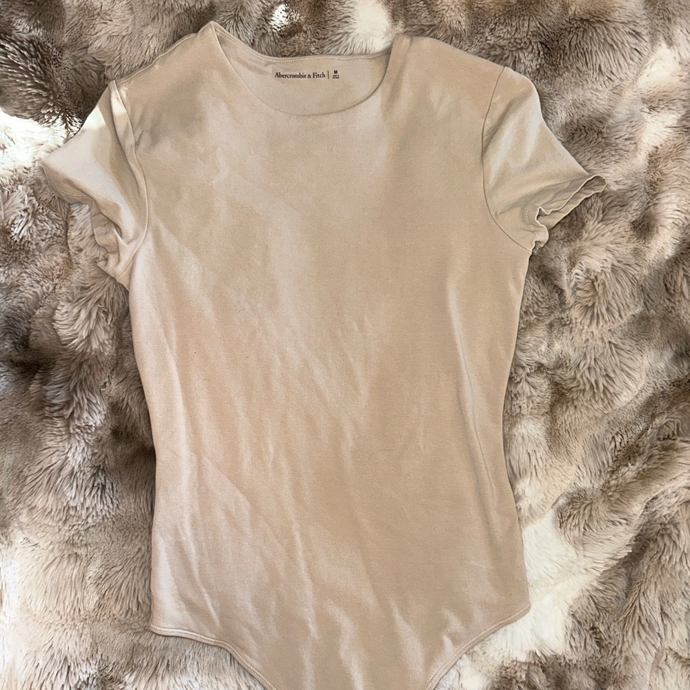Abercrombie & Fitch Beige Bodysuit